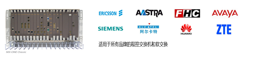 適用于所有品牌的程控交換機和軟交換